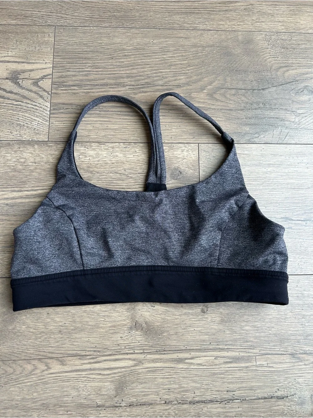 Lululemon Grey & Black Sports Bra